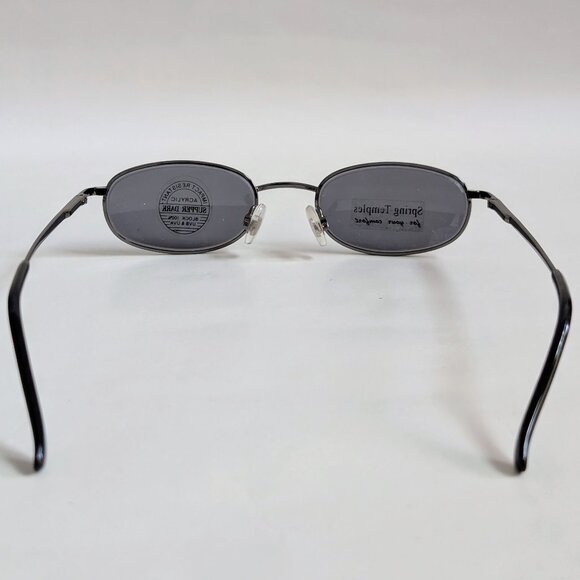 NWT Vintage 90's Rectangle Metal Sport Sunglasses (S. Gunmetal) - Picture 4 of 5